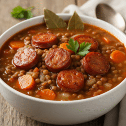 Sopa de Lentejas con Chorizo: Un Clásico Reconfortante