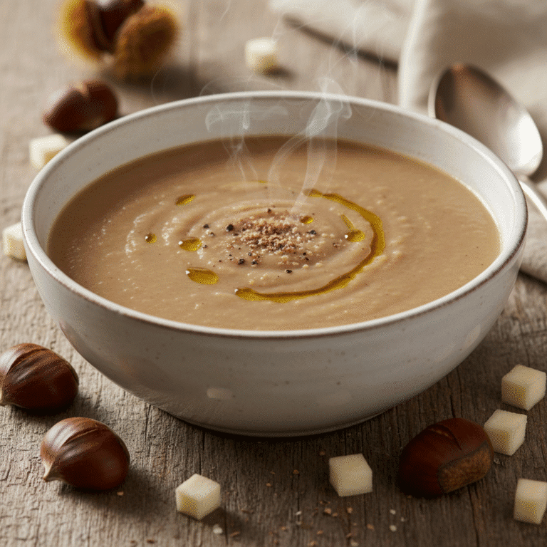Crema de castañas y apionabo en Mambo