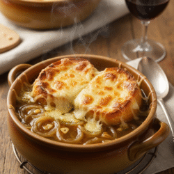 Sopa de Cebolla Gratinada en Mambo: Delicia Reconfortante