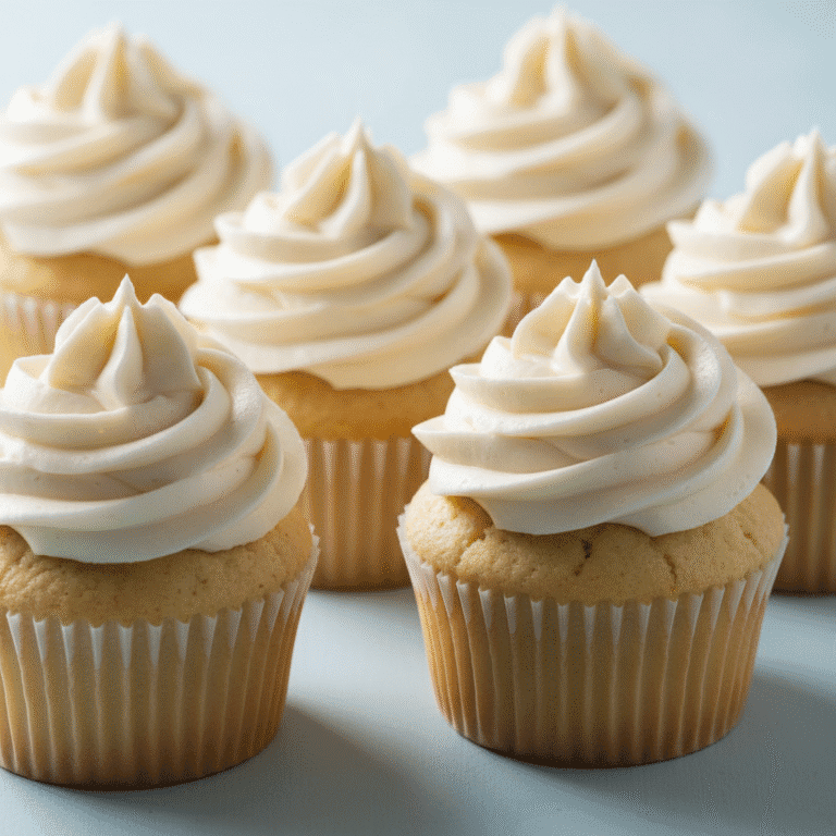 Cupcakes de vainilla con buttercream, esponjosos y apetitosos, preparados usando el Mambo de Cecotec.