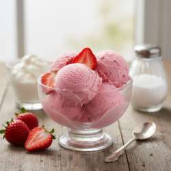 Helado de fresa cremoso con Mambo – Receta fácil y deliciosa