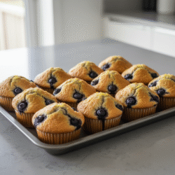 Muffins de Arándanos con Mambo: Receta Fácil y Deliciosa