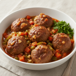 Albóndigas a la Jardinera con Mambo: Receta Fácil y Deliciosa