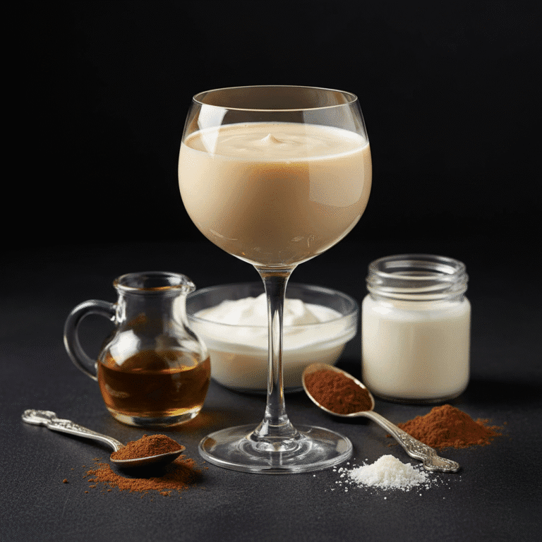 Vaso de crema de whisky casera, preparada con Mambo de Cecotec.