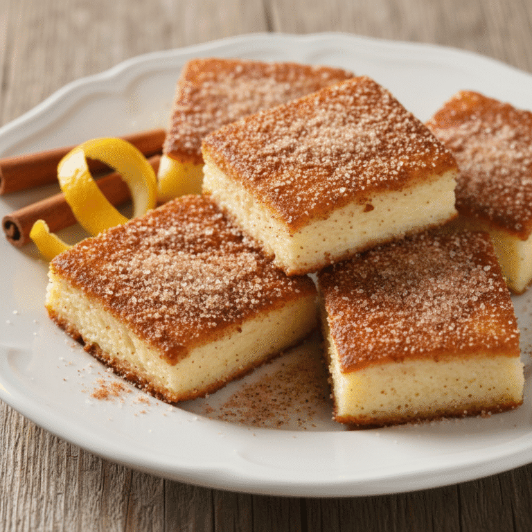 Leche frita dorada espolvoreada con azúcar y canela, preparada con el robot de cocina Mambo.
