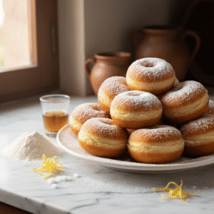 Rosquillas de anís doradas y esponjosas preparadas con Mambo de Cecotec.