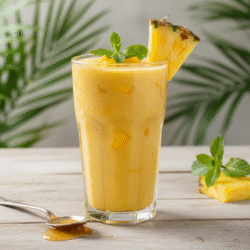Delicioso Smoothie de Mango y Piña con Mambo