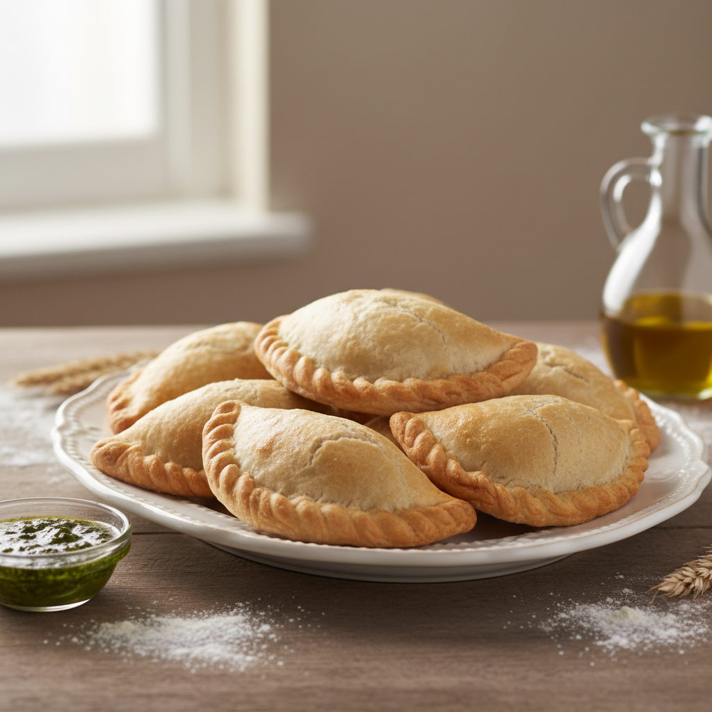 Masa para empanadillas siendo preparada en un robot Mambo de Cecotec sobre una mesa de cocina.