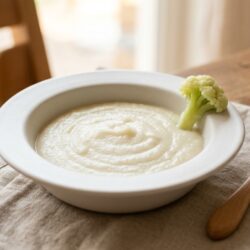 Crema de Coliflor al Vapor con Mambo para Bebés (+6m)