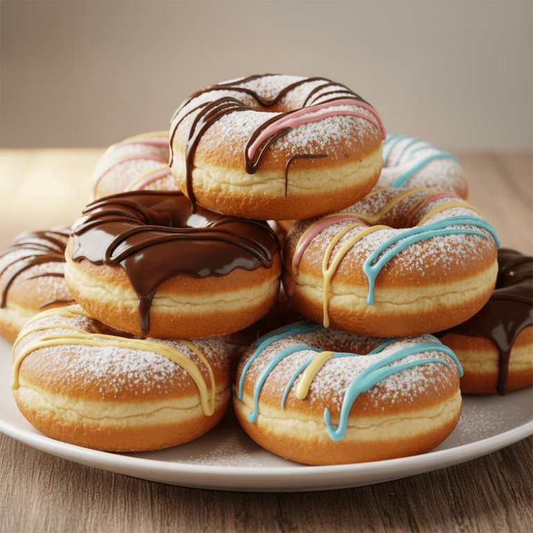 Donuts caseros esponjosos y dorados preparados con Mambo de Cecotec.