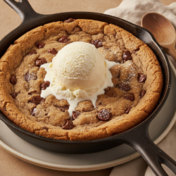 Disfruta de un Cookie Skillet con Helado de Vainilla Usando Mambo