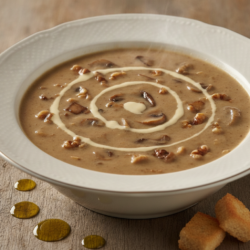 Crema de Champiñones y Nueces Mambo: Un Sorbo de Sabor