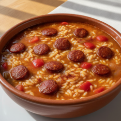 Delicioso Arroz Caldoso con Chorizo Mambo: Receta Fácil con Cecotec