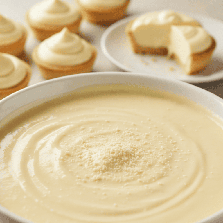 Cuenco de crema pastelera Mambo, textura cremosa y suave, preparada con Cecotec.