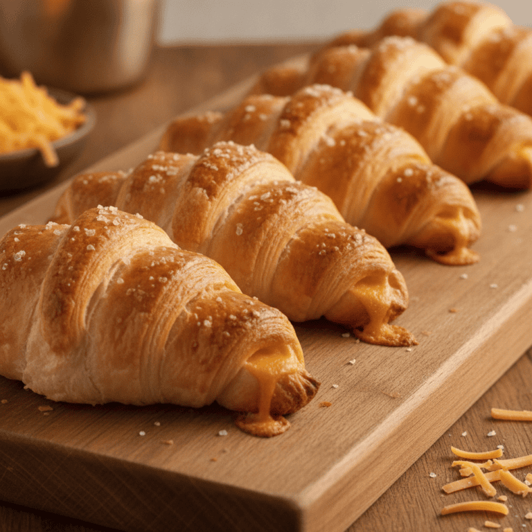 Croissants rellenos de queso hechos en Mambo de Cecotec