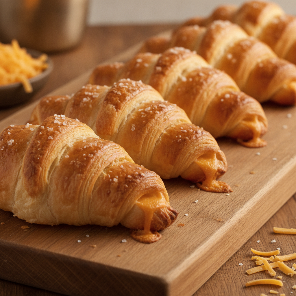 Croissants rellenos de queso hechos en Mambo de Cecotec