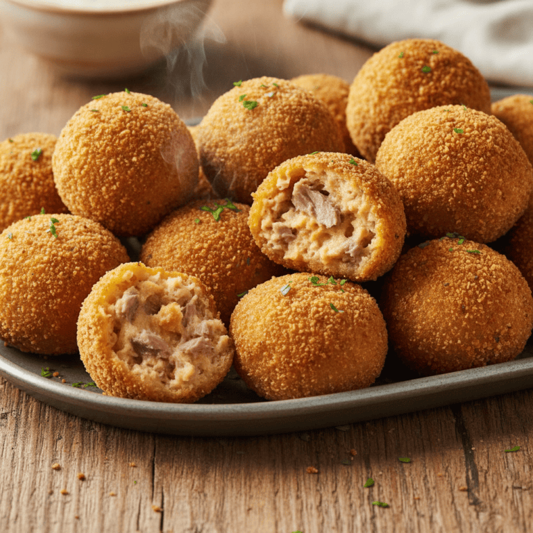 Croquetas de atún y boniato en Mambo sin bechamel.