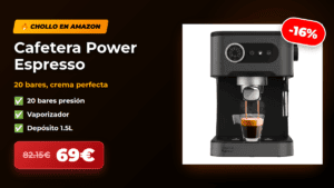 Oferta cafetera Cecotec Power Espresso a 69€ con 20 bares de presión